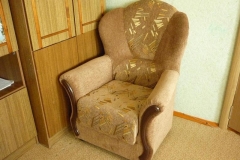 Комбинирование тканей на кресле
