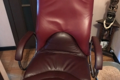 Замена кожезаменителя на сидении и подлокотниках компьютерного кресла